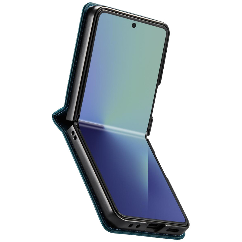 Купити Шкіряний чохол-книжка CaseMe Velvet Matte для Samsung Galaxy Z Flip7 (Green) на vchehle.ua