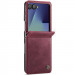 Шкіряний чохол-книжка CaseMe Velvet Matte для Samsung Galaxy Z Flip7 (Red)