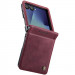 Шкіряний чохол-книжка CaseMe Velvet Matte для Samsung Galaxy Z Flip7 (Red) в магазині vchehle.ua