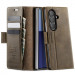 Фото Шкіряний чохол-книжка CaseMe Velvet Matte для Samsung Galaxy Z Fold7 (Coffee) на vchehle.ua