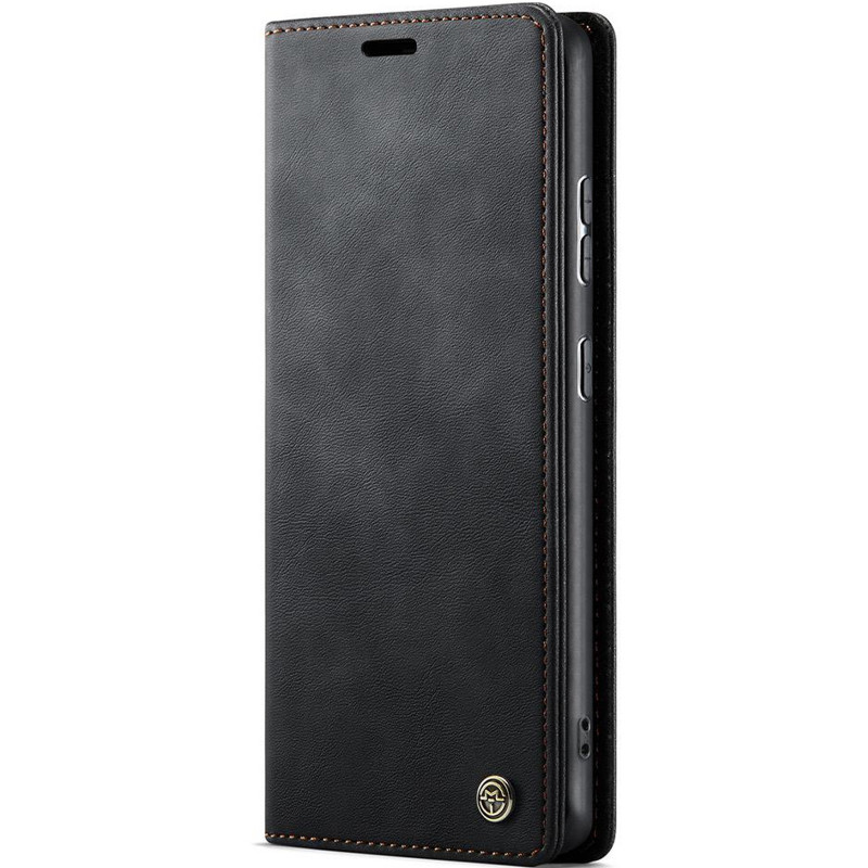 Шкіряний чохол-книжка CaseMe Velvet Matte для Xiaomi Redmi Note 15 Pro 4G (Black)