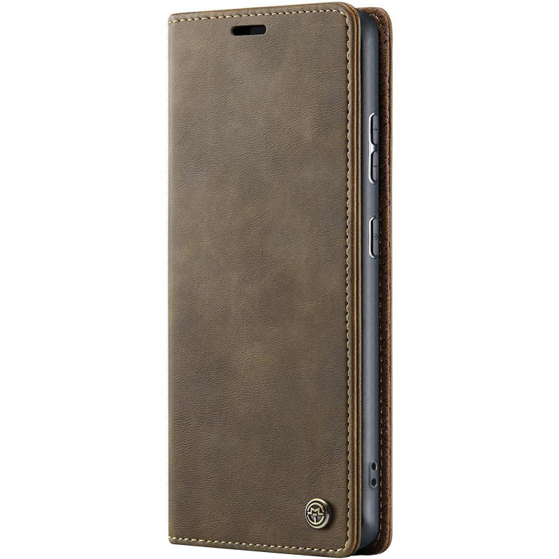 Шкіряний чохол-книжка CaseMe Velvet Matte для Xiaomi Redmi Note 15 Pro 4G (Coffee)