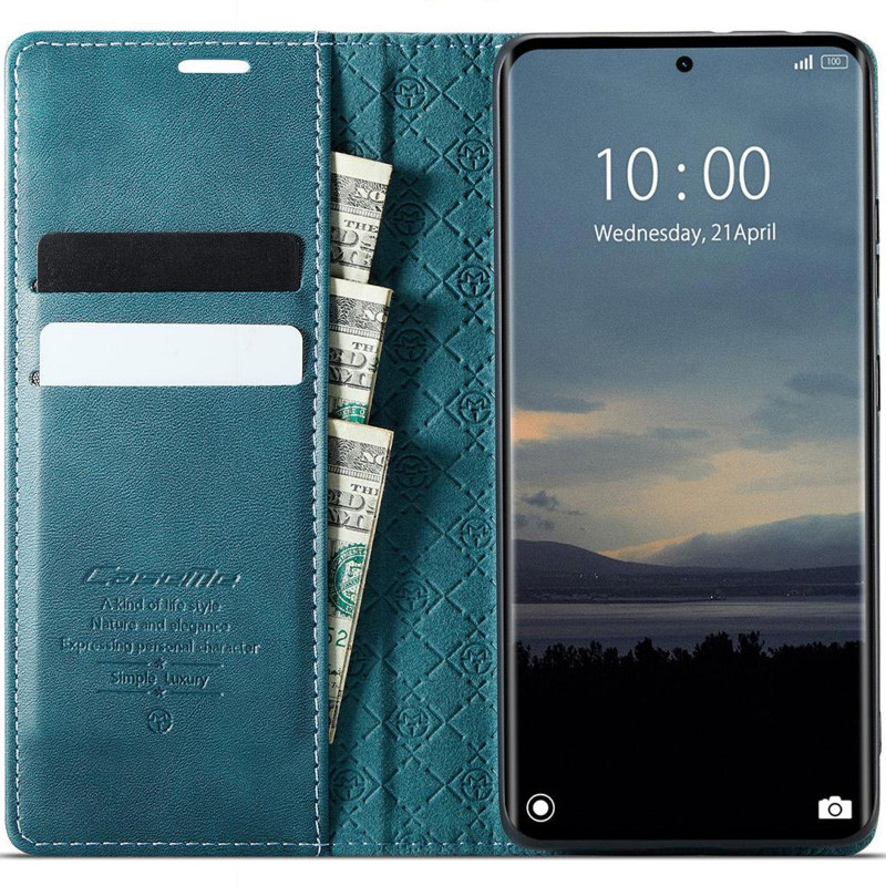 Фото Шкіряний чохол-книжка CaseMe Velvet Matte для Xiaomi Redmi Note 15 Pro 4G (Green) в маназині vchehle.ua