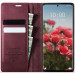 Фото Шкіряний чохол-книжка CaseMe Velvet Matte для Xiaomi Redmi Note 15 Pro 4G (Red) в маназині vchehle.ua