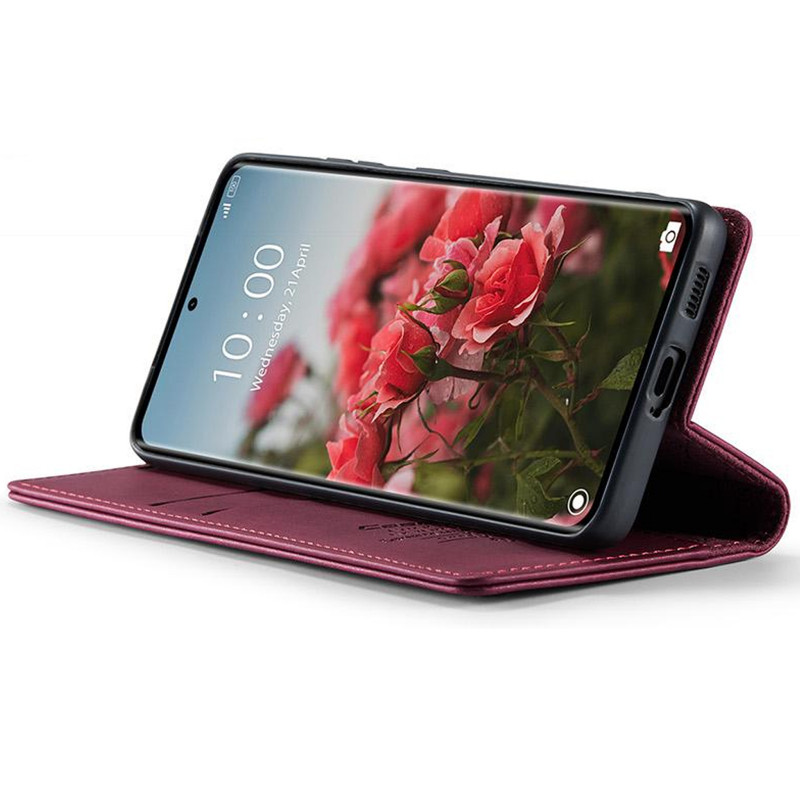 Шкіряний чохол-книжка CaseMe Velvet Matte для Xiaomi Redmi Note 15 Pro 4G (Red) в магазині vchehle.ua