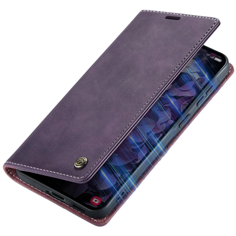 Купити Шкіряний чохол-книжка CaseMe Velvet Matte для Xiaomi Redmi Note 15 Pro 5G (Purple) на vchehle.ua