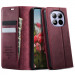 Фото Шкіряний чохол-книжка CaseMe Velvet Matte для Xiaomi Redmi Note 15 Pro 5G (Red) на vchehle.ua