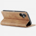 Фото Кожаный чехол-книжка CaseMe Velvet Nubuck для Samsung Galaxy A07 / A06 (Brown) в магазине vchehle.ua