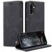 Фото Шкіряний чохол-книжка CaseMe Velvet Nubuck на Samsung Galaxy A16 4G/5G (Black) на vchehle.ua