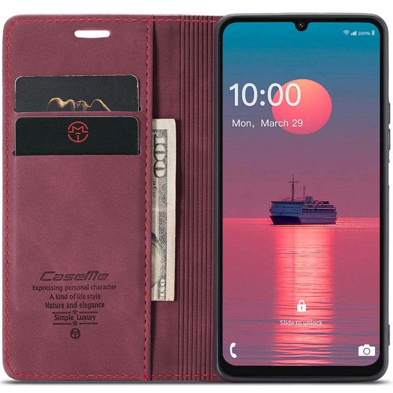 Фото Шкіряний чохол-книжка CaseMe Velvet Nubuck на Samsung Galaxy A16 4G/5G (Red) в маназині vchehle.ua