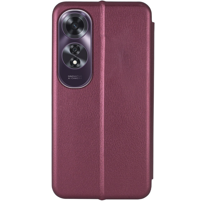 Фото Кожаный чехол-книжка Classy для Oppo A60 4G (Бордовый) на vchehle.ua