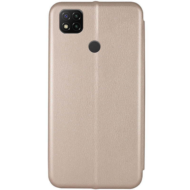 Фото Кожаный чехол-книжка Classy для Xiaomi Redmi 9C / 10A (Золотой) на vchehle.ua