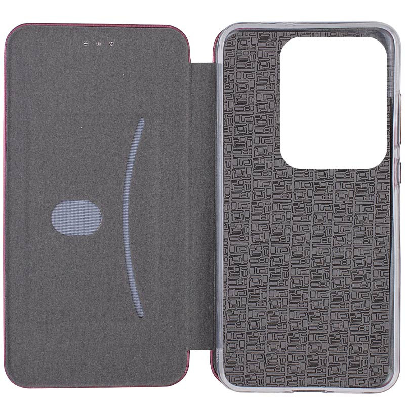 Кожаный чехол-книжка Classy для Xiaomi Redmi Note 13 Pro 4G / Poco M6 Pro 4G (Бордовый) в магазине vchehle.ua