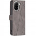 Фото Шкіряний чехол-книжка Geometric Pattern на Xiaomi Poco X8 Pro (Grey) на vchehle.ua