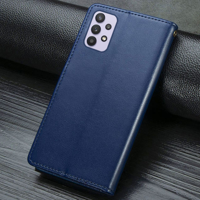 Заказать Кожаный чехол-книжка GETMAN Gallant (PU) для Samsung Galaxy A13 4G (Синий) на vchehle.ua