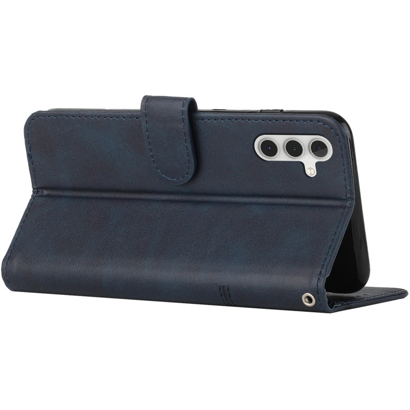 Шкіряний чохол-книжка Jet Cover на Samsung Galaxy A17 4G/5G / A26 5G (Blue) в магазині vchehle.ua