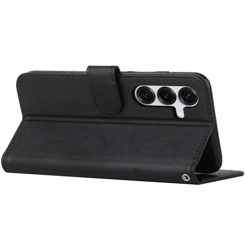 Шкіряний чохол-книжка Jet Cover на Samsung Galaxy S26 (Black) в магазині vchehle.ua
