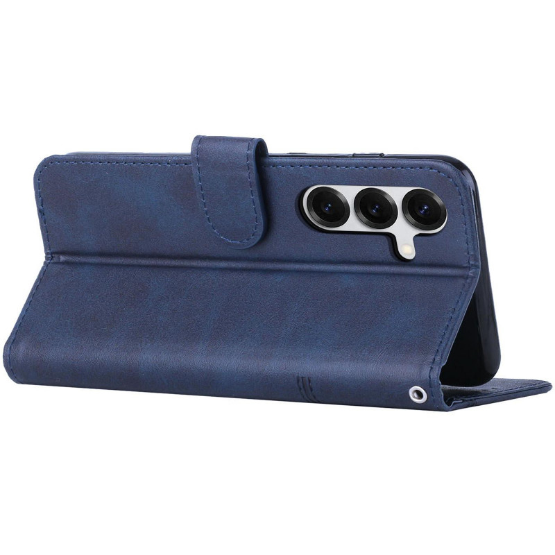 Шкіряний чохол-книжка Jet Cover на Samsung Galaxy S26 (Blue) в магазині vchehle.ua
