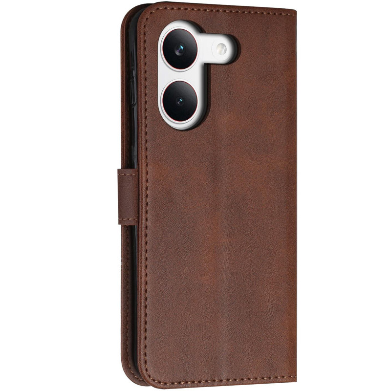 Фото Шкіряний чохол-книжка Jet Cover на Xiaomi Poco X8 Pro (Brown) в маназині vchehle.ua