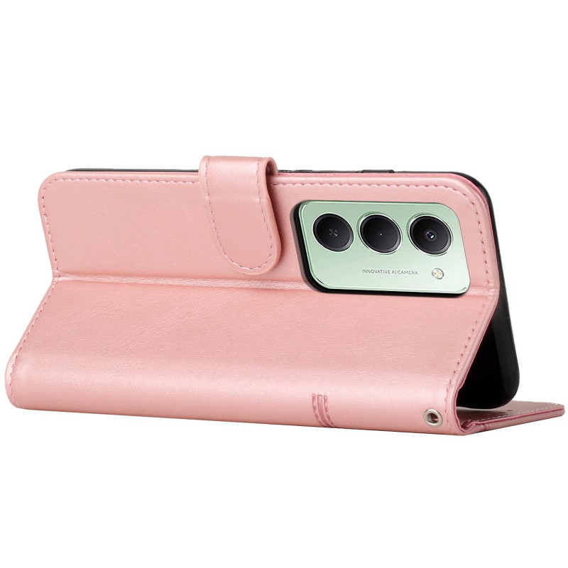 Кожаный чехол-книжка Jet Cover для Xiaomi Redmi 15 (EU) (Rose Gold) в магазине vchehle.ua