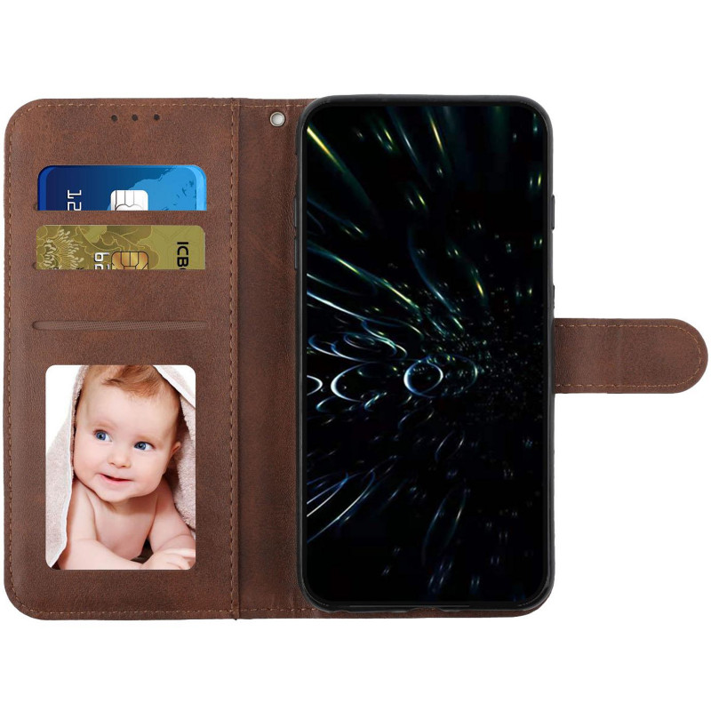 Фото Кожаный чехол-книжка Jet Cover для Xiaomi Redmi 15C (EU) (Brown) на vchehle.ua