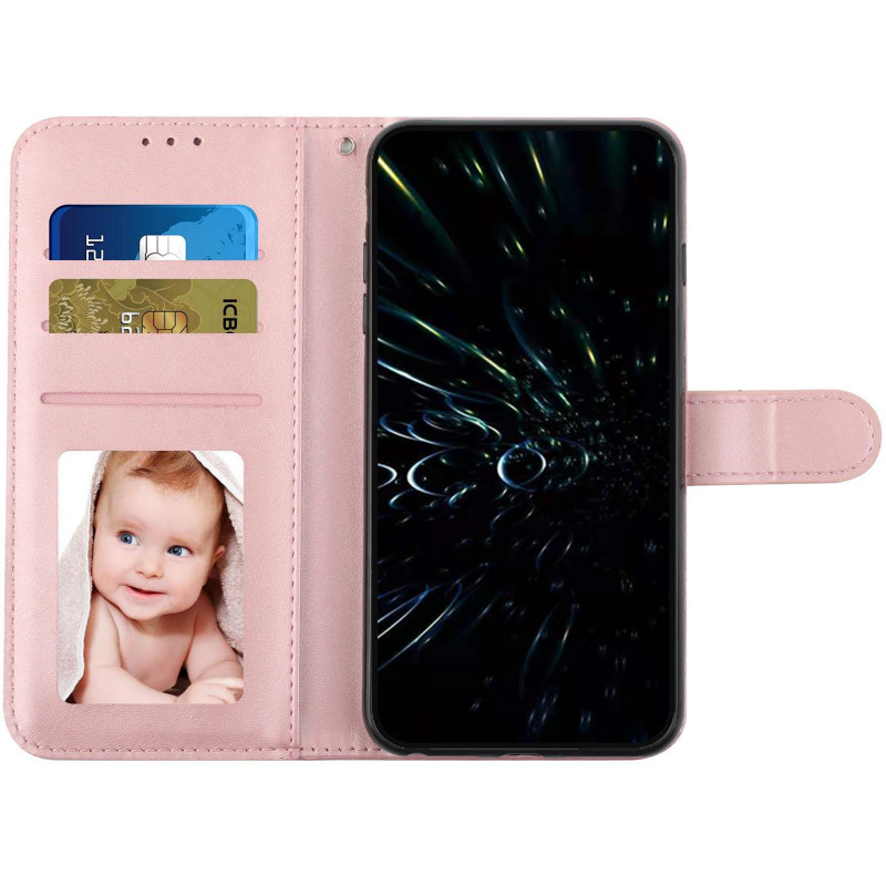Фото Кожаный чехол-книжка Jet Cover для Xiaomi Redmi 15C (EU) (Rose Gold) на vchehle.ua