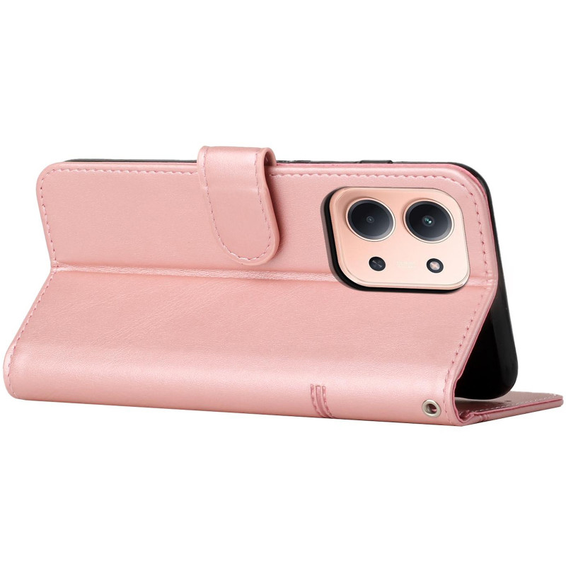 Кожаный чехол-книжка Jet Cover для Xiaomi Redmi 15C (EU) (Rose Gold) в магазине vchehle.ua