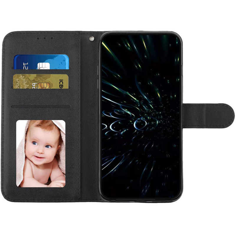 Фото Шкіряний чохол-книжка Jet Cover на Xiaomi Redmi Note 15 Pro 5G (Black) на vchehle.ua