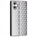 Фото Шкіряний чохол-книжка Rhombus Book на Samsung Galaxy A16 4G/5G (Silver) на vchehle.ua