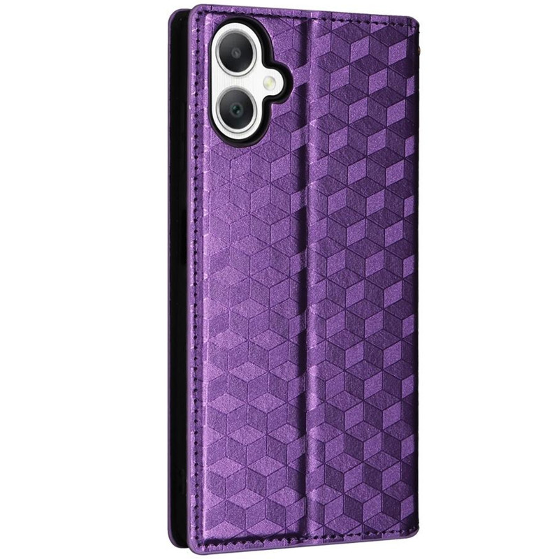 Фото Шкіряний чохол-книжка Rhombus Book на Samsung Galaxy A36 5G / A37 5G / A56 5G (Purple) на vchehle.ua