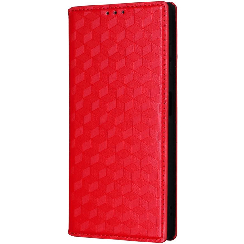 Шкіряний чохол-книжка Rhombus Book на Samsung Galaxy A36 5G / A37 5G / A56 5G (Red)