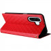 Купити Шкіряний чохол-книжка Rhombus Book на Samsung Galaxy A36 5G / A37 5G / A56 5G (Red) на vchehle.ua