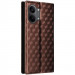 Шкіряний чохол-книжка Rhombus Book на Xiaomi Poco X8 Pro Max (Brown) в магазині vchehle.ua