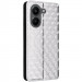 Фото Шкіряний чохол-книжка Rhombus Book на Xiaomi Poco X8 Pro (Silver) на vchehle.ua