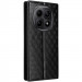 Фото Шкіряний чохол-книжка Rhombus Book на Xiaomi Redmi Note 15 4G/5G (EU) / Poco M8 (Black) на vchehle.ua