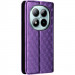 Фото Шкіряний чохол-книжка Rhombus Book на Xiaomi Redmi Note 15 Pro 4G (Purple) на vchehle.ua