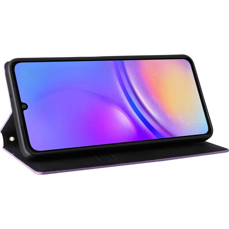 Фото Шкіряний чохол-книжка Rhombus Book на Xiaomi Redmi Note 15 Pro 4G (Purple) в маназині vchehle.ua