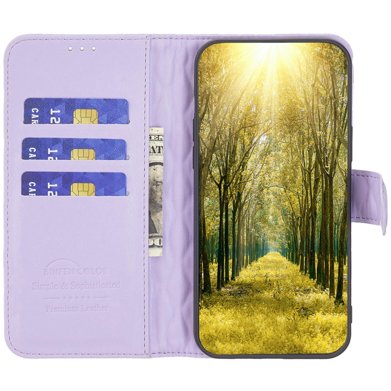 Шкіряний чохол-книжка Sweet Line для Xiaomi Redmi Note 15 Pro 5G (Purple) в магазині vchehle.ua