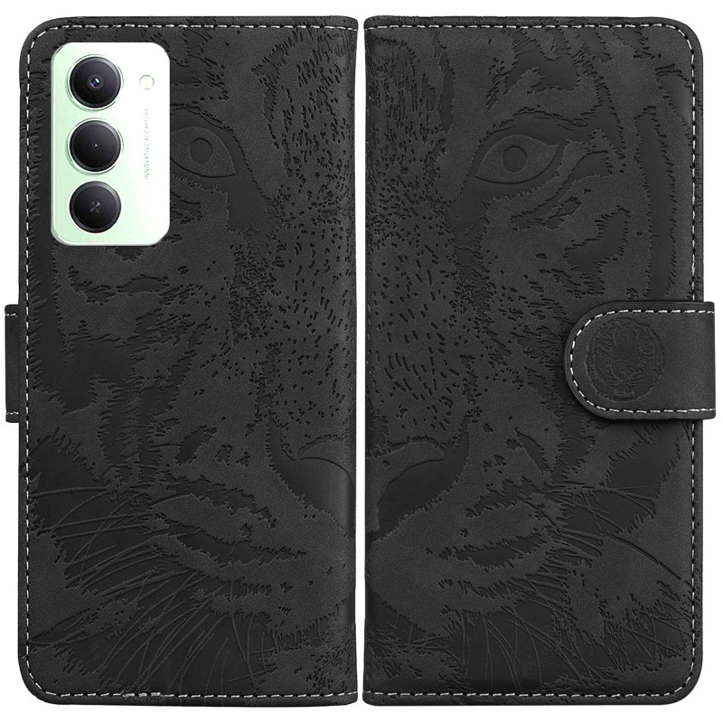 Купити Шкіряний чохол-книжка Tiger на Xiaomi Redmi 15 (EU) (Black) на vchehle.ua