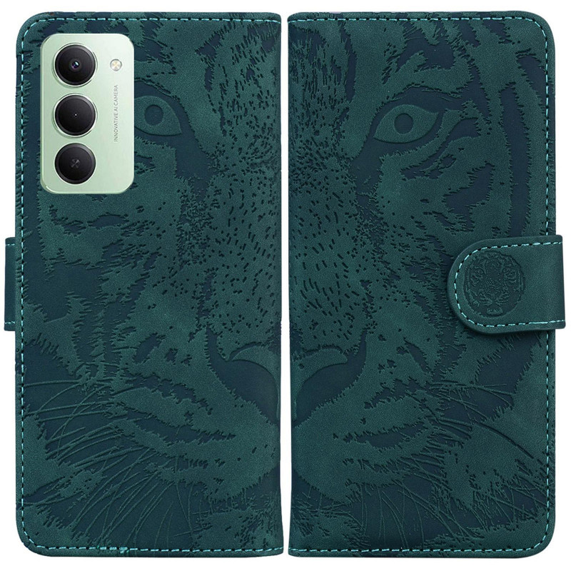 Купити Шкіряний чохол-книжка Tiger на Xiaomi Redmi 15 (EU) (Green) на vchehle.ua