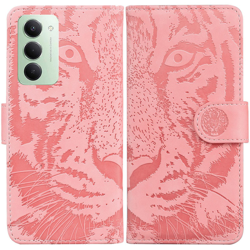 Купити Шкіряний чохол-книжка Tiger на Xiaomi Redmi 15 (EU) (Pink) на vchehle.ua