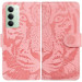Купити Шкіряний чохол-книжка Tiger на Xiaomi Redmi 15 (EU) (Pink) на vchehle.ua