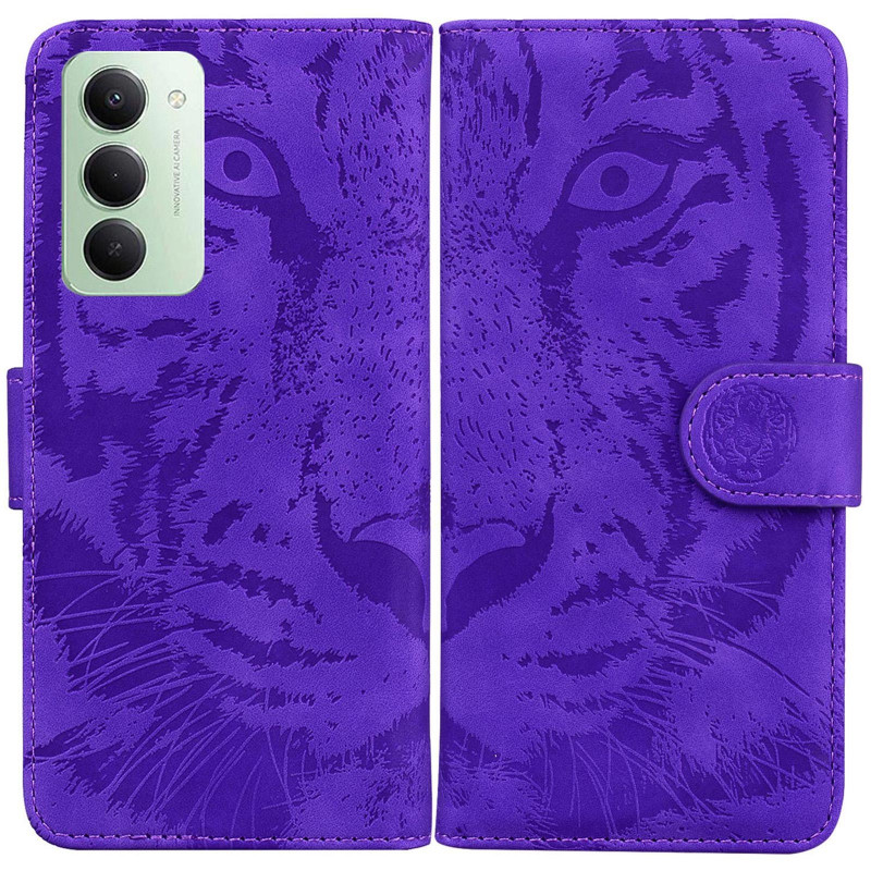 Купити Шкіряний чохол-книжка Tiger на Xiaomi Redmi 15 (EU) (Purple) на vchehle.ua
