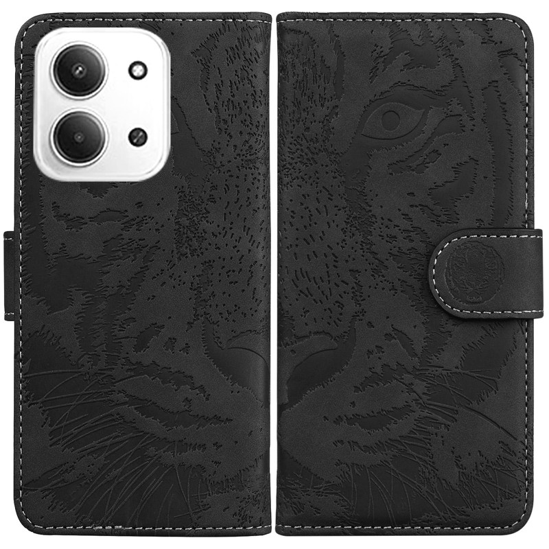 Купить Кожаный чехол-книжка Tiger для Xiaomi Redmi 15C (EU) / Poco C85 (EU) (Black) на vchehle.ua