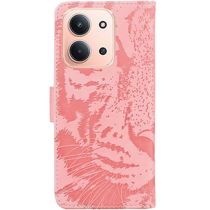 Фото Кожаный чехол-книжка Tiger для Xiaomi Redmi 15C (EU) / Poco C85 (EU) (Pink) на vchehle.ua