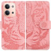 Купить Кожаный чехол-книжка Tiger для Xiaomi Redmi 15C (EU) / Poco C85 (EU) (Pink) на vchehle.ua
