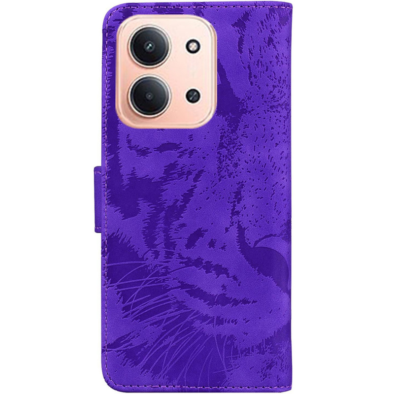 Фото Кожаный чехол-книжка Tiger для Xiaomi Redmi 15C (EU) / Poco C85 (EU) (Purple) на vchehle.ua