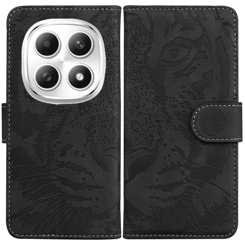 Купити Шкіряний чохол-книжка Tiger на Xiaomi Redmi Note 15 4G/5G (EU) / Poco M8 (Black) на vchehle.ua