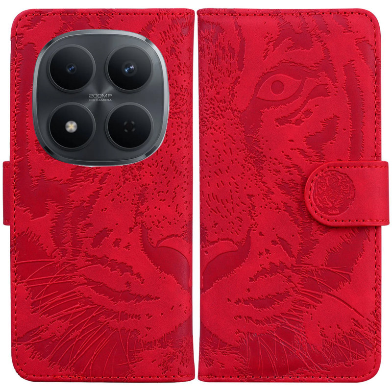 Купити Шкіряний чохол-книжка Tiger на Xiaomi Redmi Note 15 Pro 5G (Red) на vchehle.ua