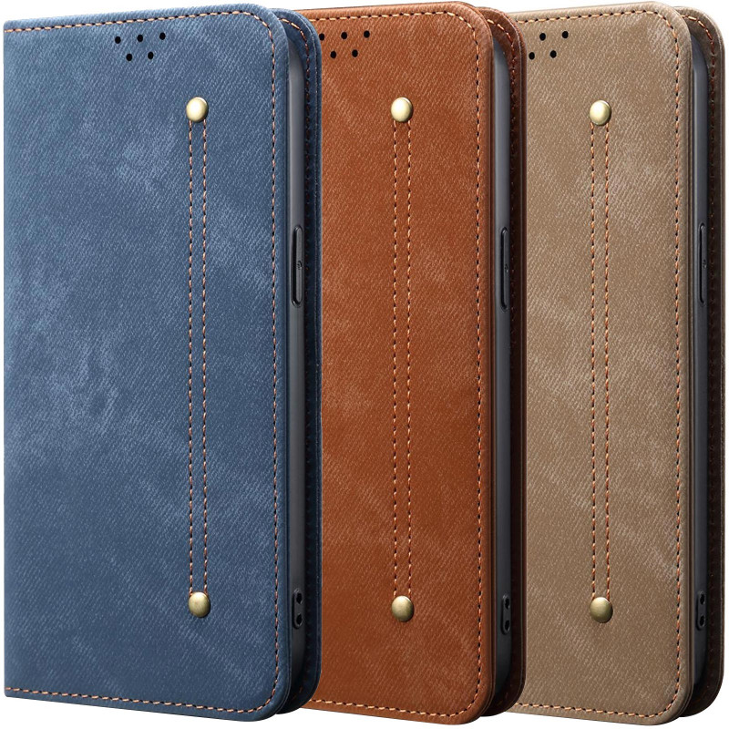 Шкіряний чохол-книжка Urban Denim series на Samsung Galaxy A16 4G/5G